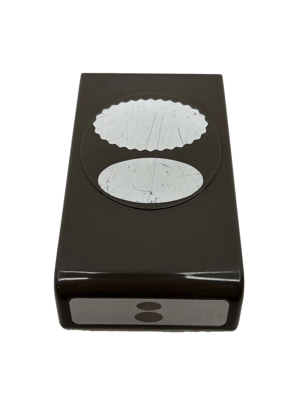 Stampin Up Large Oval Scallop Oval Double Paper Punch Craft Scrapbooking Retired